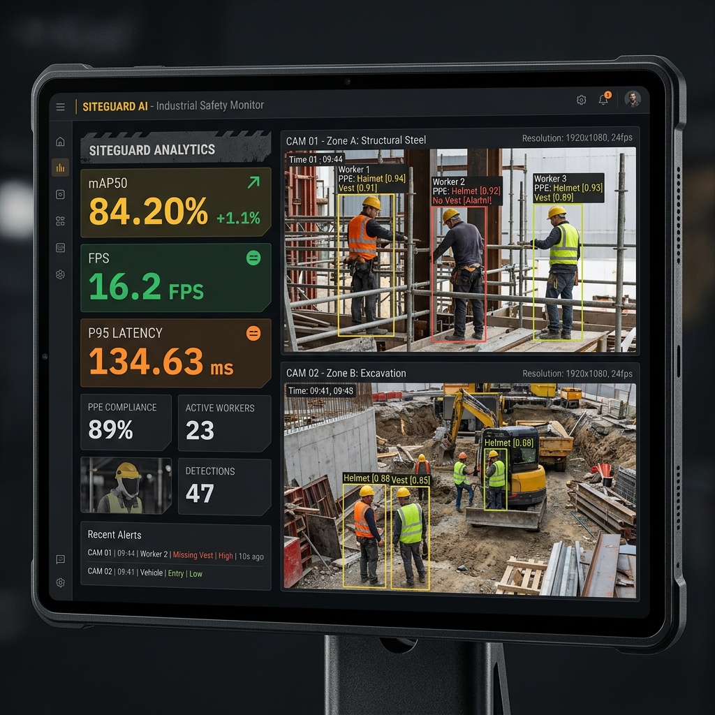 PPE Real-Time Detection & Safety Platform